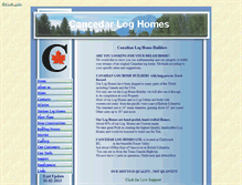 Tablet Screenshot of cancedarloghomes.com